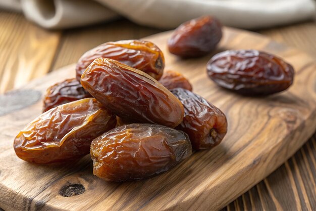 Deliciosa fruta de dátiles secos y dulces