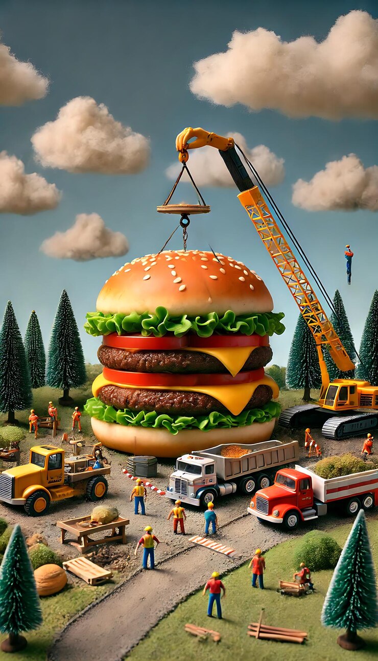 Deliciosa hamburguesa de queso gourmet con ingredientes frescos hamburguesa y hamburguesa Cheeseburger con papas fritas