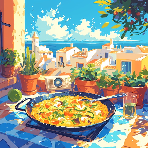 La deliciosa paella en el balcón del Mediterráneo