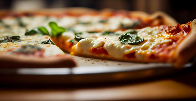 Deliciosa pizza com calabresa, champignon, tomate, pimentão, jalapenos e mussarela, imagem gerada por IA