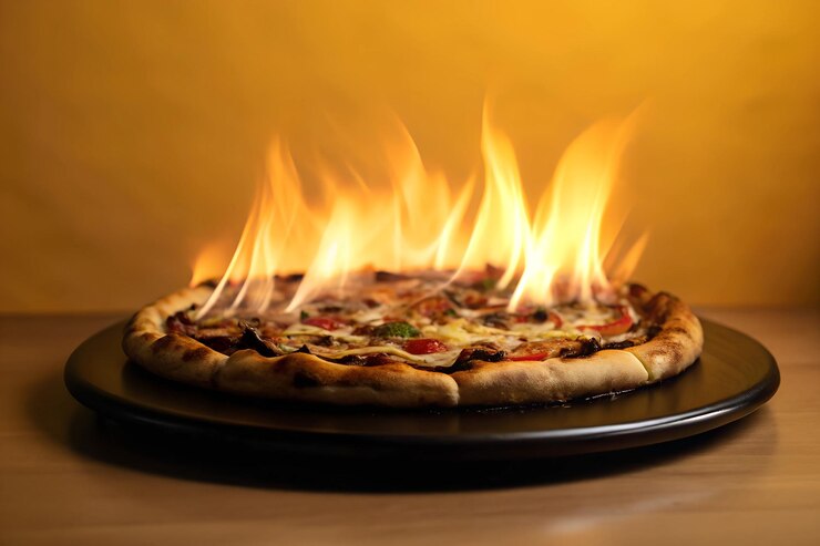 Foto deliciosa pizza quente ai imagem generativa