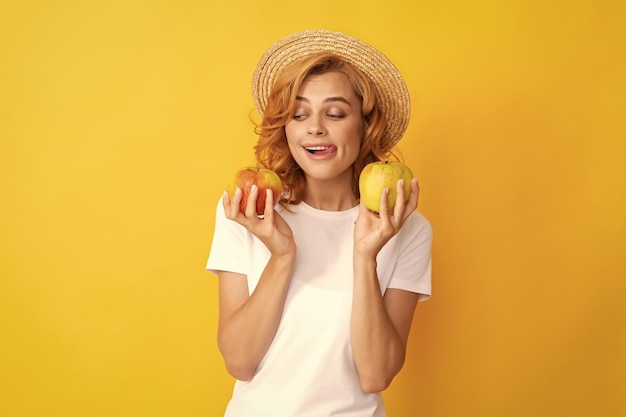 Deliciosa salud juvenil manzana fresca orgánica natural vida saludable dieta y belleza de la piel