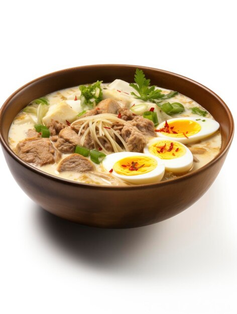 Foto deliciosa sopa asiática