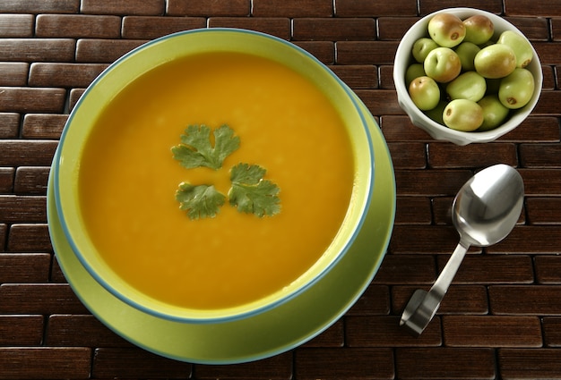 Deliciosa sopa de calabaza