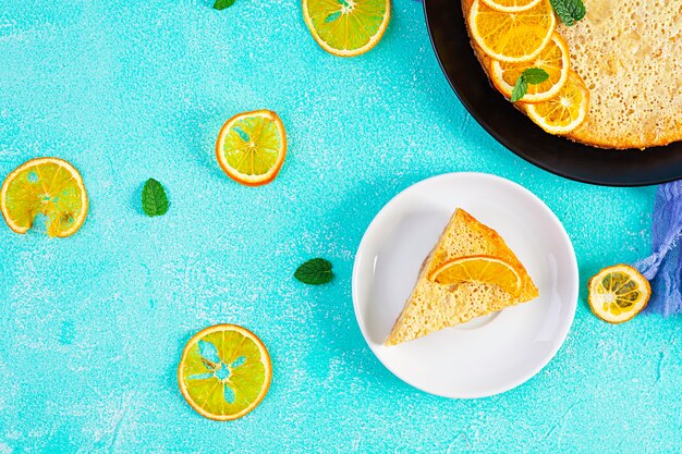 Deliciosa tarta de naranja casera