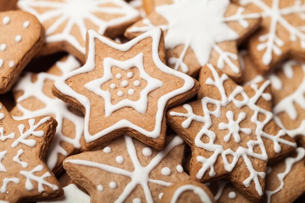 Deliciosa textura de biscoitos de natal para o fundo