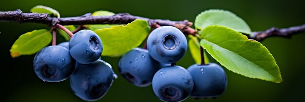 Foto las deliciosas bayas de saskatoon expuestas en el estandarte de fondo frescas y apetitosas