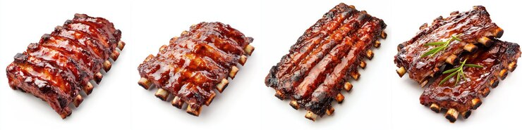 Deliciosas costillas de barbacoa con salsa rica perfectas para asar a la parrilla