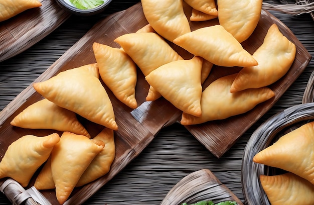 Deliciosas empanadas de mandioca feitas com farinha de mandioca AI Generated