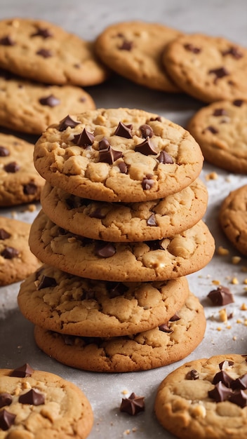 Deliciosas galletas crujientes de galleta