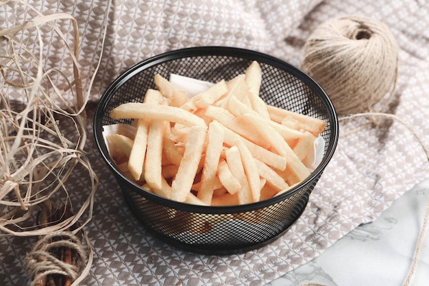 Deliciosas papas fritas, deliciosos chips