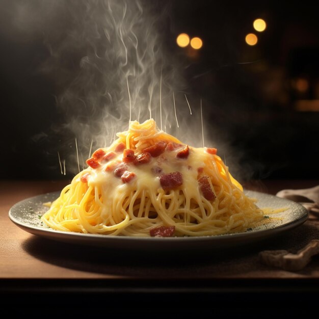 Foto deliciosas pastas italianas, delicias, espagueti, carbonara y más