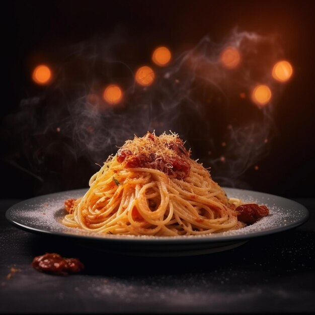 Foto deliciosas pastas italianas, delicias, espagueti, carbonara y más