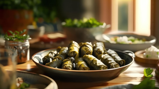 Deliciosas recetas de comida en una revista espaciosa Fotografía Generada por IA