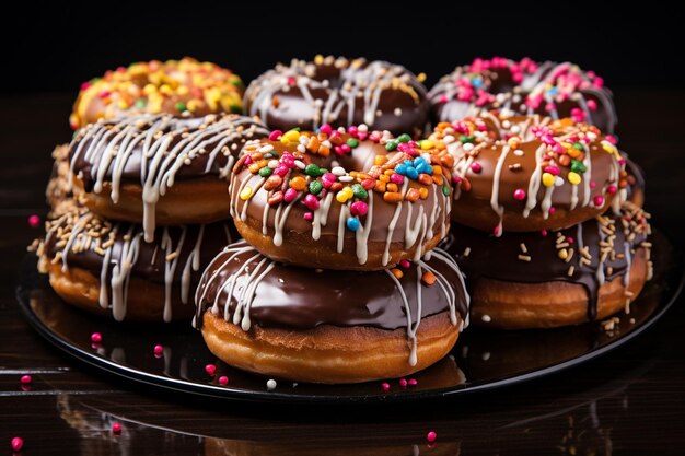 Deliciosas rosquillas con arreglo de tapa ar c v