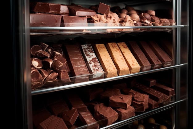 Deliciosas surpresas o aguardam neste close da loja de chocolates dedicada à Páscoa