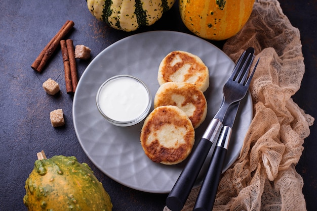 Deliciosas tortitas caseras de panqueques.