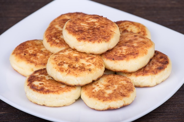 Deliciosas tortitas de queso caseras.