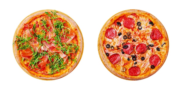 Deliciosas variedades de pizza con ingredientes y sabores frescos