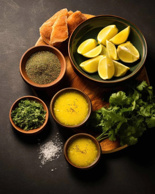 Delicioso Acaraj prato de comida brasileira com fundo de estúdio escuro