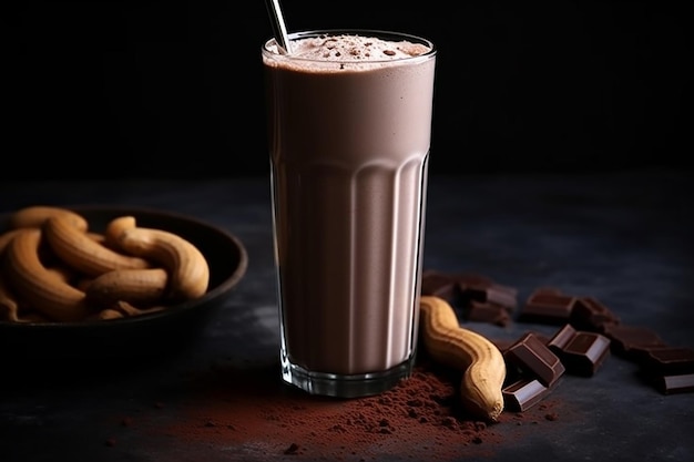 Delicioso batido de chocolate