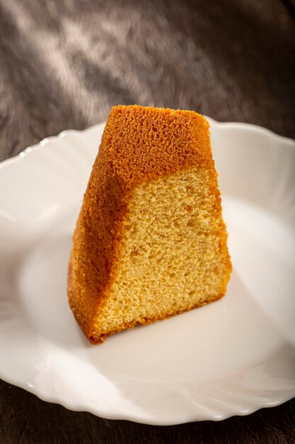 Delicioso bolo de fubá tradicional bolo brasileiro