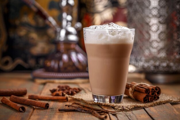 Foto delicioso chai latte