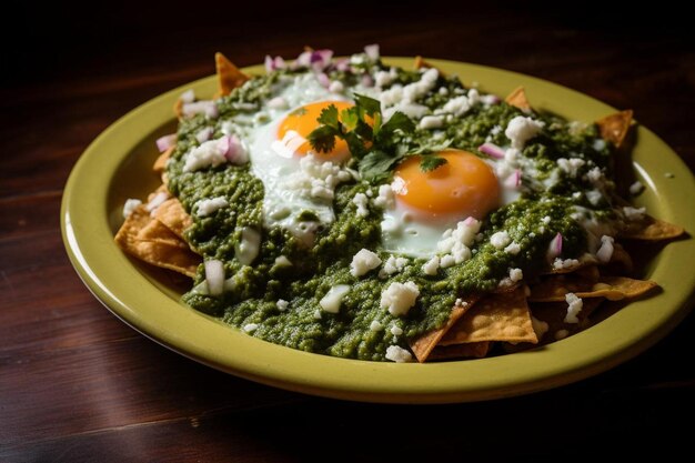 El delicioso Chilaquiles Verdes mexicano