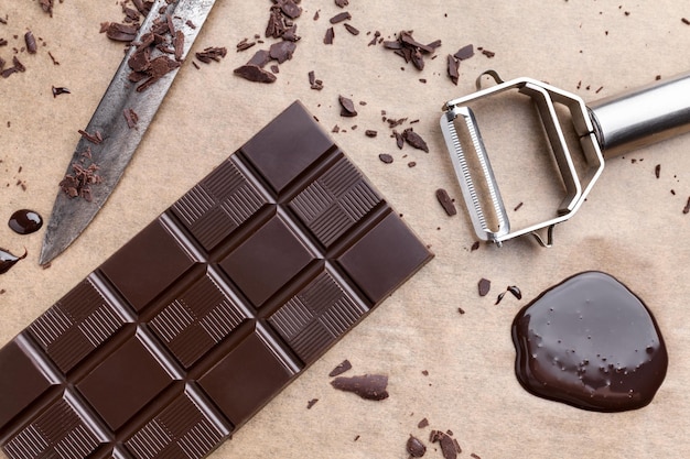 Delicioso chocolate amargo