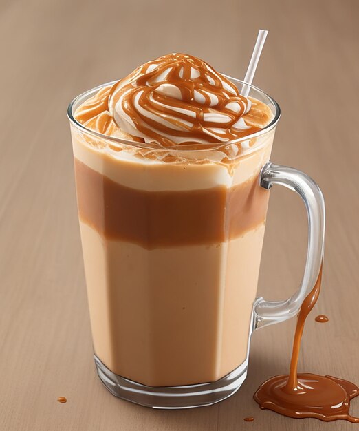 El delicioso chocolate Caramel Frappe