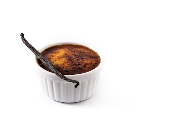 Delicioso creme brulee caseiro