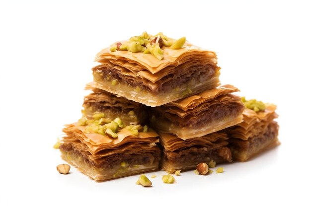 Delicioso deleite Baklava Generative AI