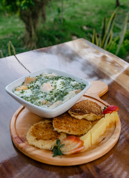 Delicioso desayuno para empezar el día.