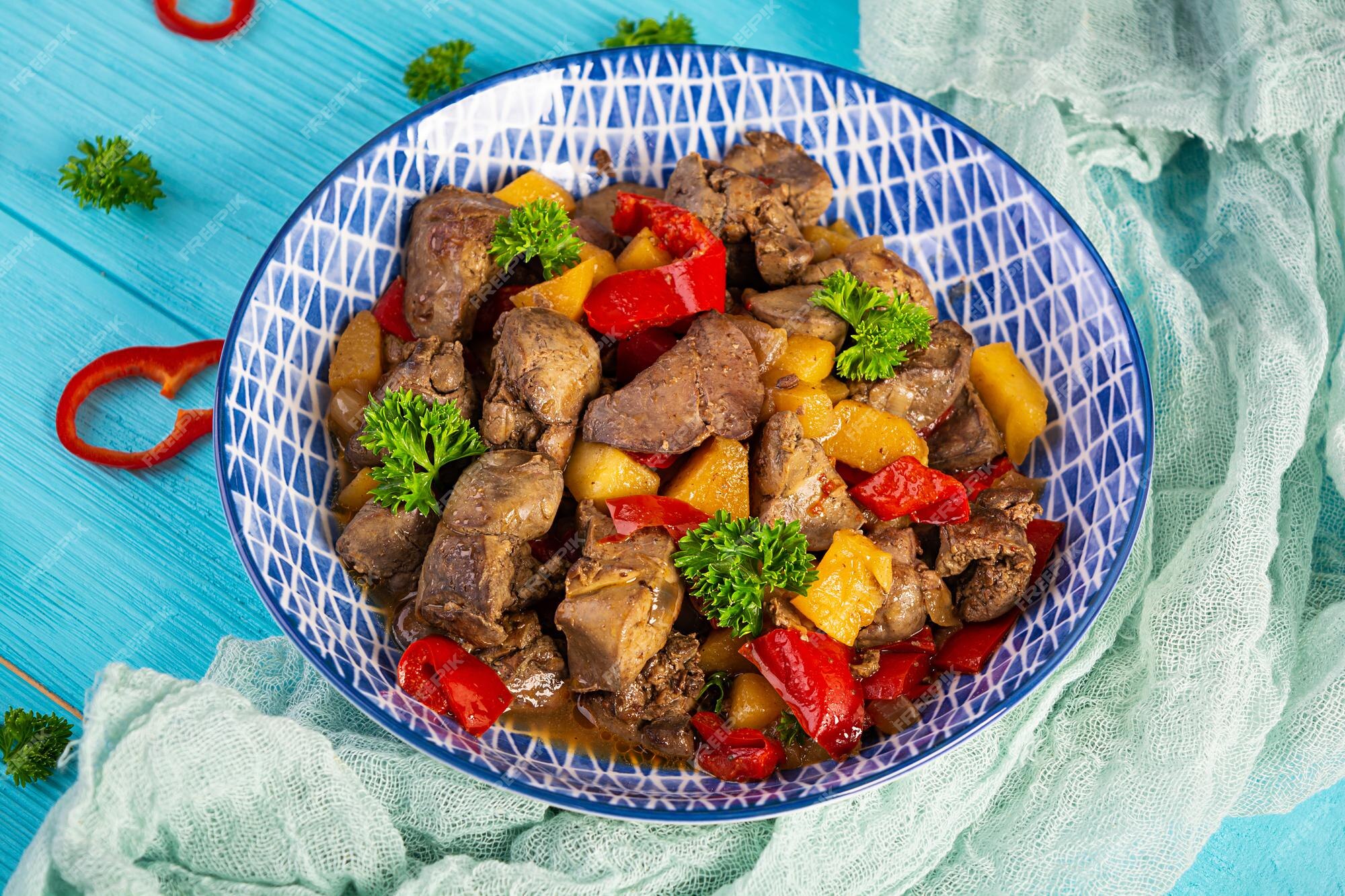 Como fazer fígado de galinha acebolado fácil e delicioso 