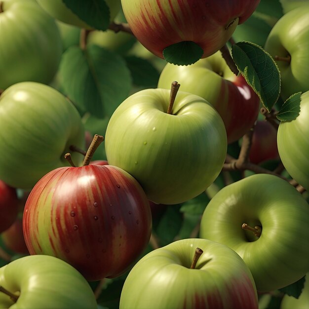 El delicioso fruto de la manzana