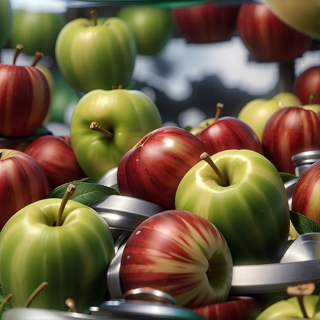 El delicioso fruto de la manzana