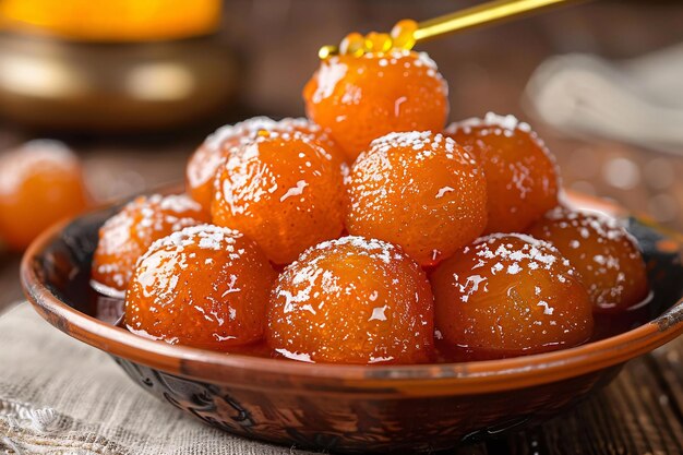 Delicioso gulab jamun doce