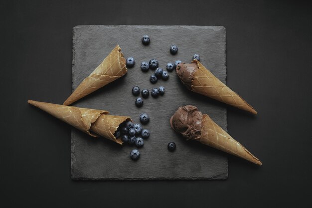 un delicioso helado casero