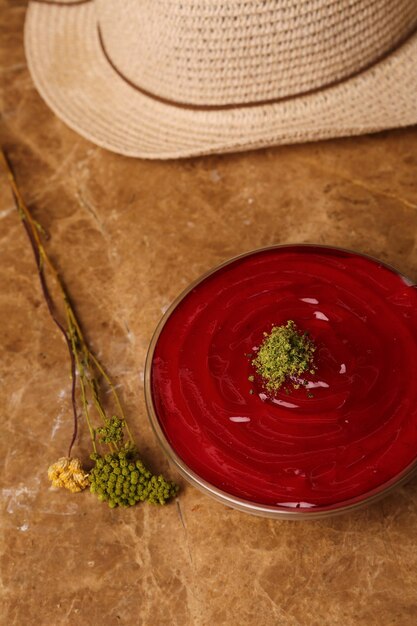 delicioso Montón de gelatina roja