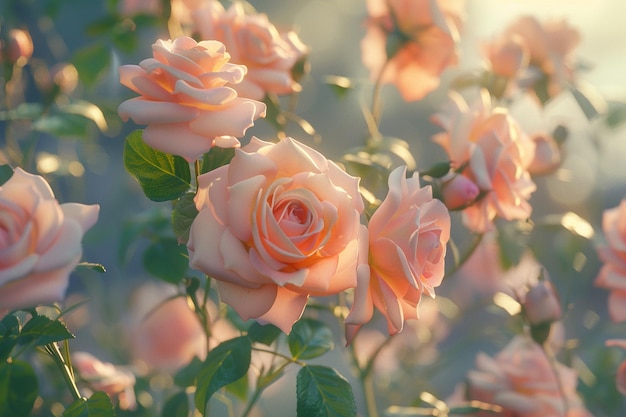 El delicioso olor de las rosas recién florecidas