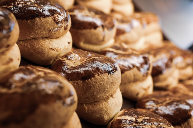 delicioso pão assado estético natural