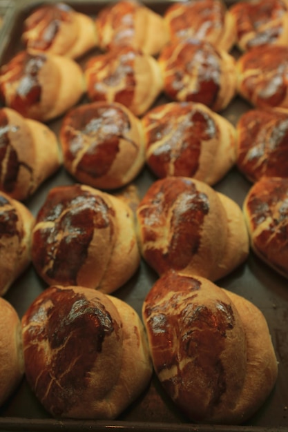 delicioso pão assado estético natural