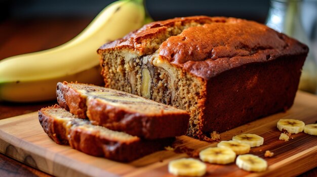 Foto delicioso pão de banana