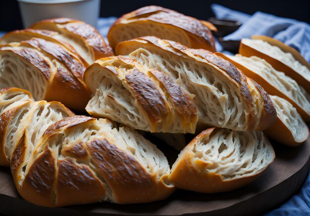 Delicioso pão francês perfeito para representar a autenticidade da culinária local Gerado por IA