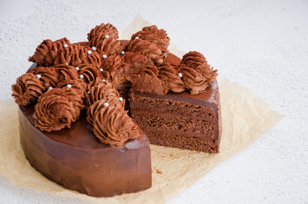 delicioso pastel de chocolate