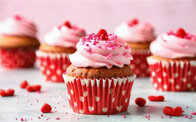 Foto delicioso pastel para el día de san valentín