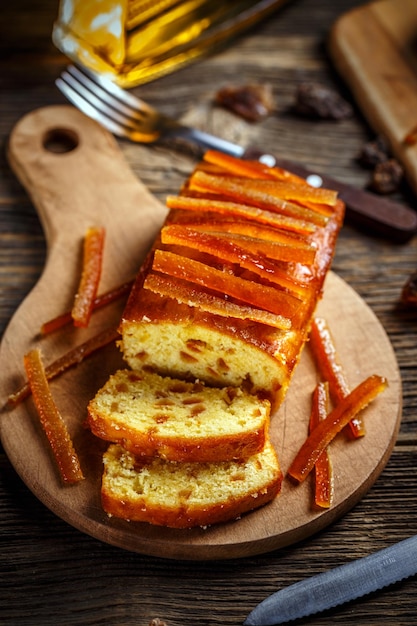 Delicioso pastel de frutas