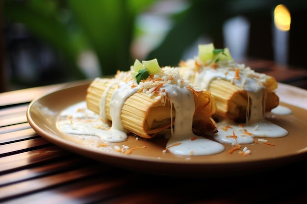 El delicioso Pina Colada Tamales