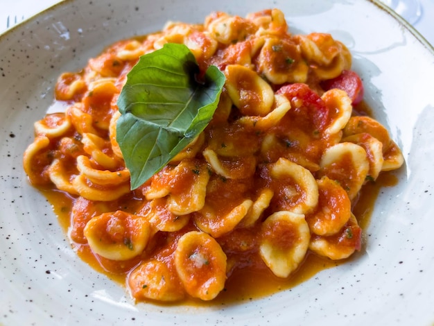 El delicioso plato de pasta italiana