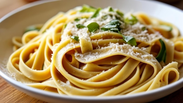 Un delicioso plato de pasta listo para ser saboreado